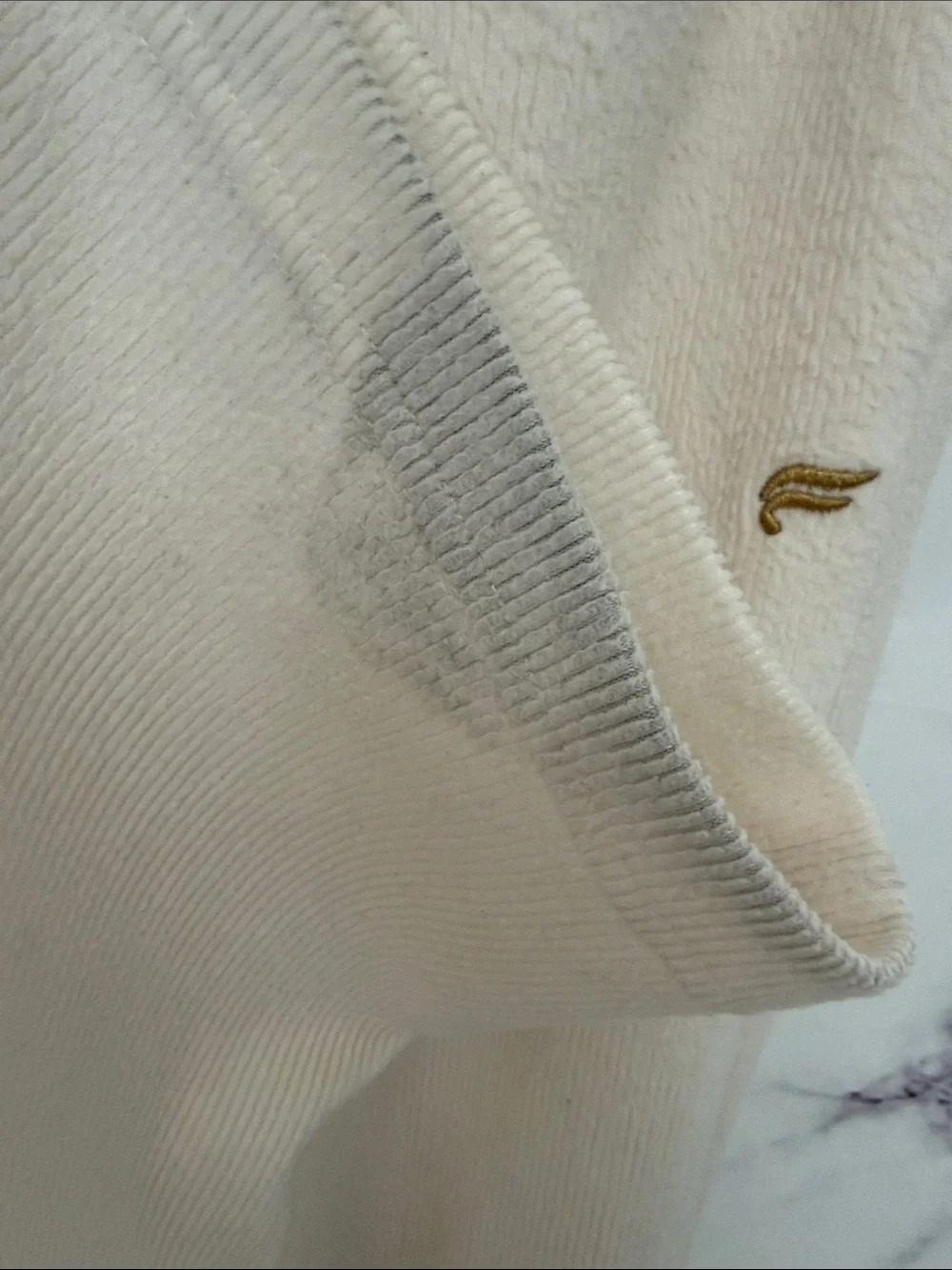 FABLETICS Ribbed Fuzzy Tracksuit Hoodie Jogger Set Ivory Size Small - Picture 12 of 13